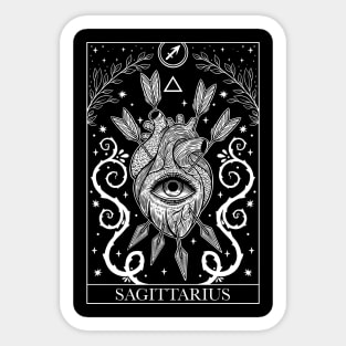 Zodiac sign tarot card Sagittarius Sticker